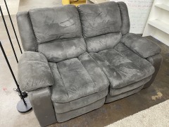 Micro Suede Recliner Loveseat (AS IS)