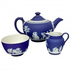 Three (3)pc Wedgewood Jasperware