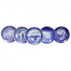 Set of Five(5) Royal Copenhagen Plates