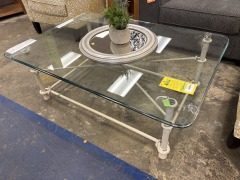 Glass-Top Coffee Table