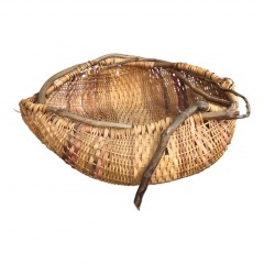 rib-style handwoven basket