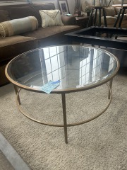 Round Glass Top Coffee Table