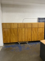 Solid Wood Upper Cabinet (~10ft wide)