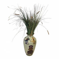 20th-century Chinese cloisonn\u00e9 vase featuring a whimsical monkey motif.