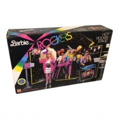 1985 Barbie and the Rockers Hot Rockin Stage Playset Mattel