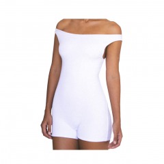 1782P2 | INDAH Lehua Playsuit | S | WHITE