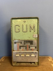 Antique Metal Gum Vending Machine