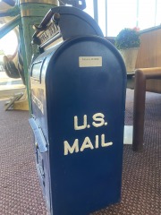 Antique  Metal US Mail Box