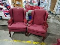 Burgandy Wing Back Chair      2989