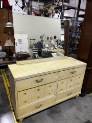 Yellow Dresser w\/tilt mirror   2991