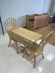 Small Oak Kitchen Table Set