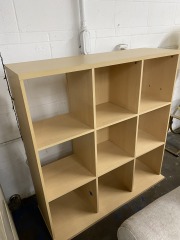 Nine-Cube Storage Shelf