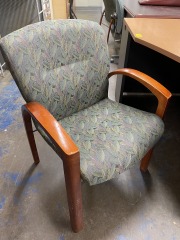 Tropical Leaf Upholstered Chair (each)