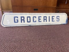 Groceries Sign