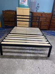 Black Metal Full Bed Frame