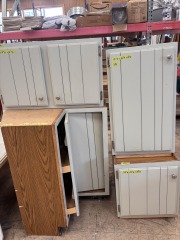 Sage Green 4-Piece Kitchen Cabinet Set