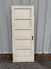 5 Panels Wood Antique Door 31 7\/8\