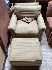 Arm Chair+Ottoman Set