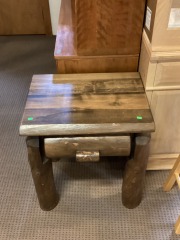 Log Nightstand