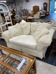 Ivory Tapestry Loveseat (Each)