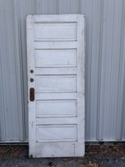 Antique 5 Panels Wood Door 31 7\/8\