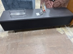 Black Modern TV Console Table