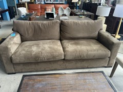 Crate & Barrel Brown Sofa