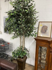 8 Ft. Faux Tree in Ivy Urn
