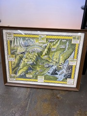 Vintage Essex Falls Map Print
