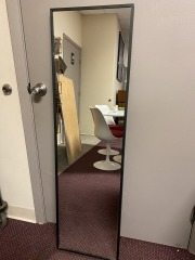 Black Framed Mirror 51\u201dH x 14.5 W