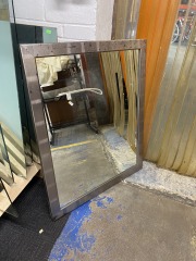 Brutalist Metal Trim Mirror (30x36)