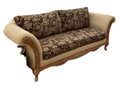 Brown Paisley Sofa