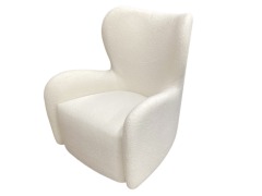 Arhaus Gemma White Swivel Chair ( Retail: $3100)