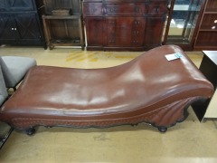 Leather Fainting Couch