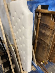Beige Tufted Full Headboard