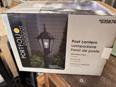 Matte Black Outdoor Post Light