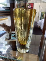 MCM Murano Yellow Amber Sommers Vase by Mandruzzatoo