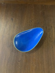 Copper Enameled Dk Blue Ash Tray