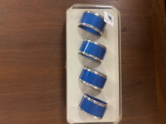 Emalox Blue Napkins Holders Set of 4