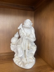 Vintage Porcelain Blanc De Chine Beard Scholar or Shepard Figure