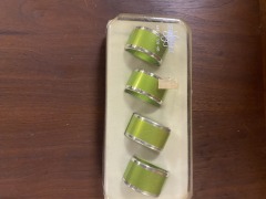Emalox Green Napkin Holders Set of 4