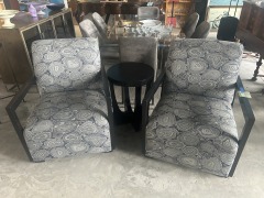 Psychedelic Pair of Armchairs