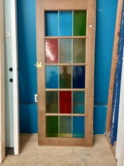 Stained glass door