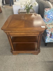 Tall Chunky Maple End Table