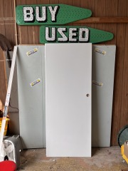 White Slab Door 31-7\/8\