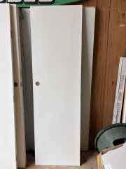 White Slab Closet Door 24\