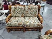 Wood Framed Love Seat    3028