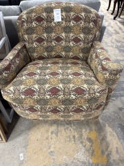 HIckory Upholstered Armchair