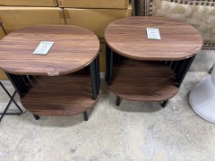 Modway Fortitude Dark Oak Accent Table