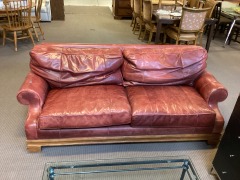Red Leather Couch